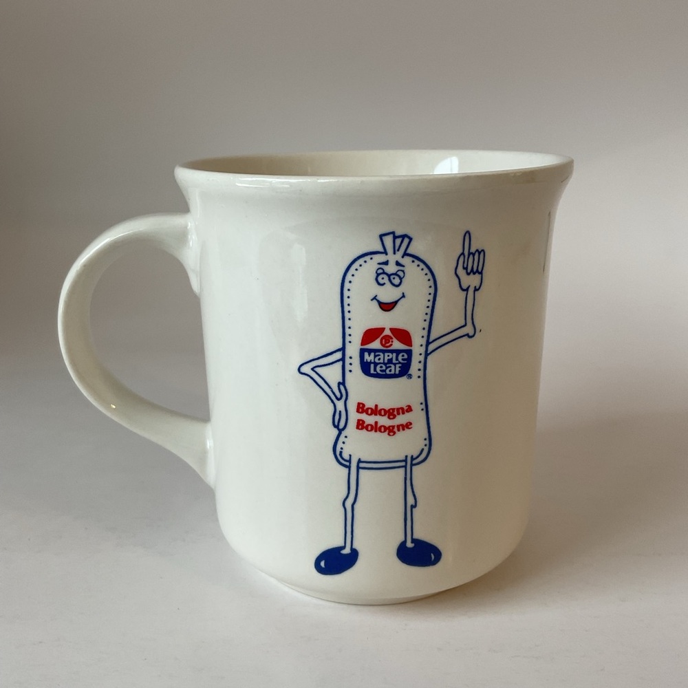 Maple Leaf Bologna / Bologne Mug Ceramic 8 oz Vintage Collectible
